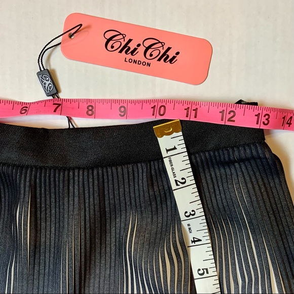 Asos Chi Chi London Ombré Pleated Midi Skirt 0-2 XS - Picture 8 of 13